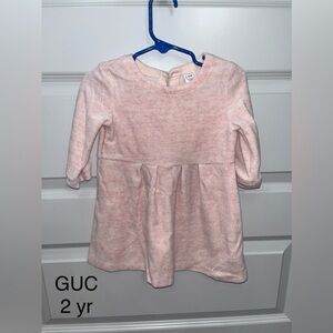 Velvet/velour pink Gap dress